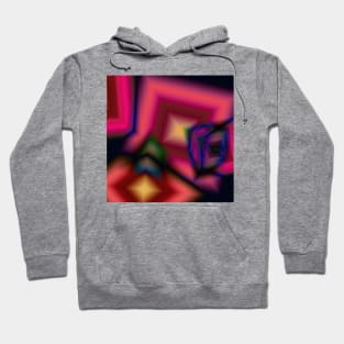 red pink yellow abstract texture Hoodie